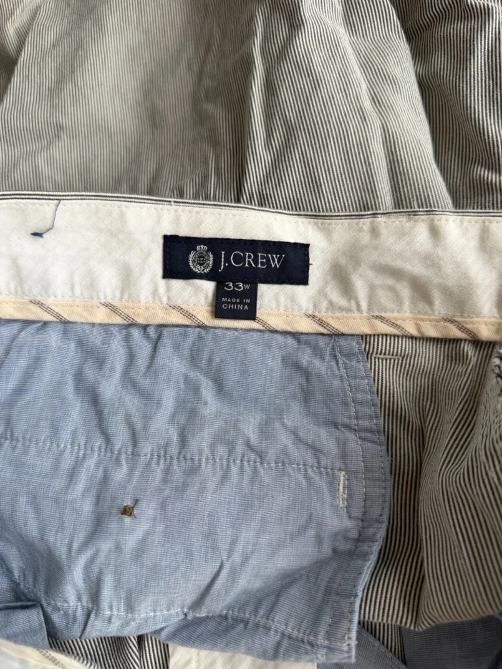 J. Crew pinstripe shorts